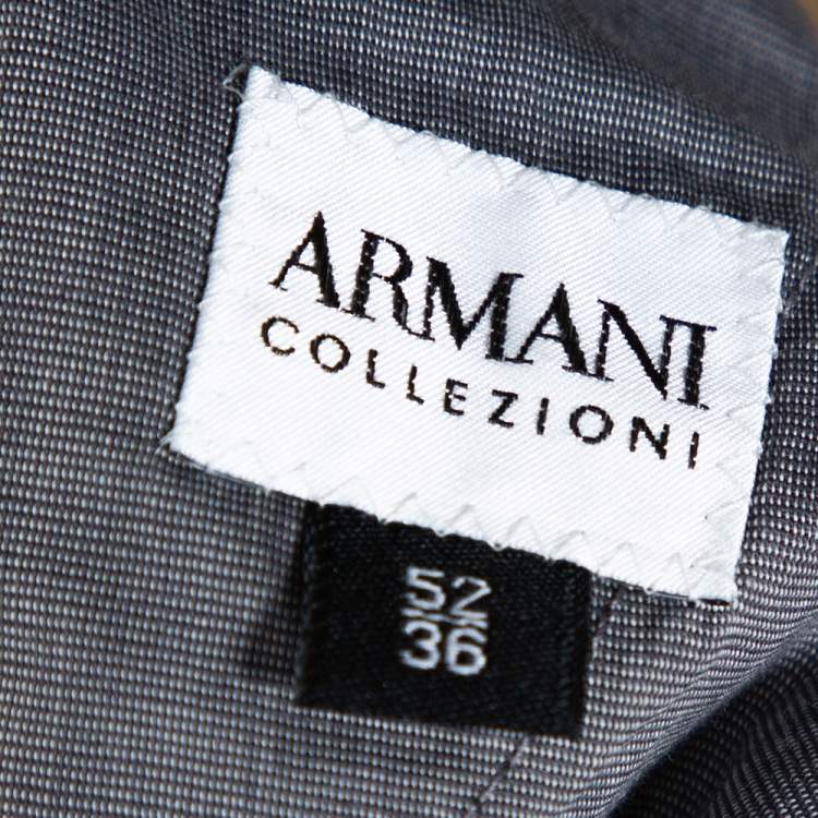 Pre Owned Armani Collezioni Dark Green Linen Blend Elasticized Waist Trouser XL