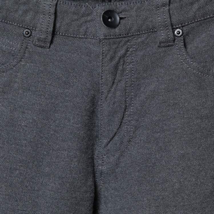 Pre Owned Armani Collezioni Grey Cotton Blend J06 Slim Fit Trousers M