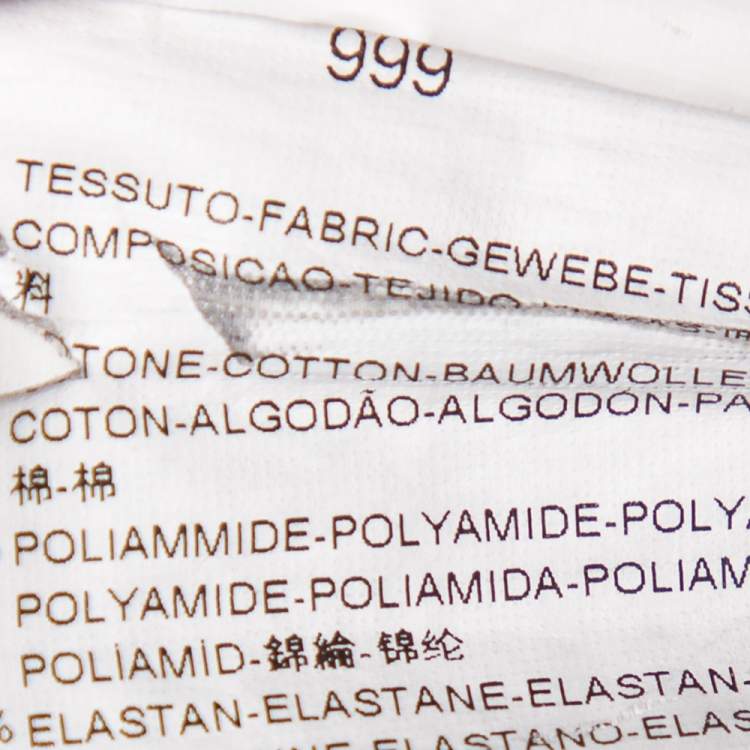 Pre Owned Armani Collezioni Black Cotton Stand Collar Shirt XL