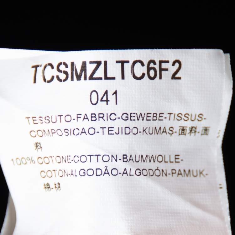 Pre Owned Armani Collezioni Navy Blue Textured Cotton Button Front Shirt XL 