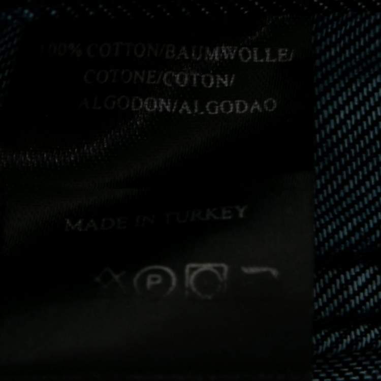 Pre Owned Armani Collezioni Navy Blue Cotton Regular Fit Jeans L