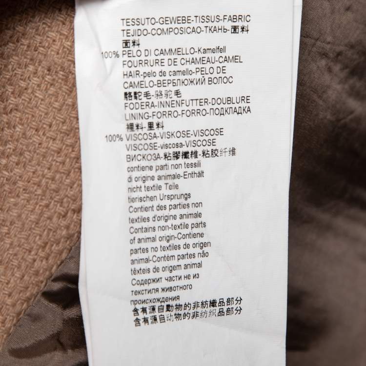 مملوكة مسبقًا Armani Collezioni Beige Camel Single Breasted Blazer L