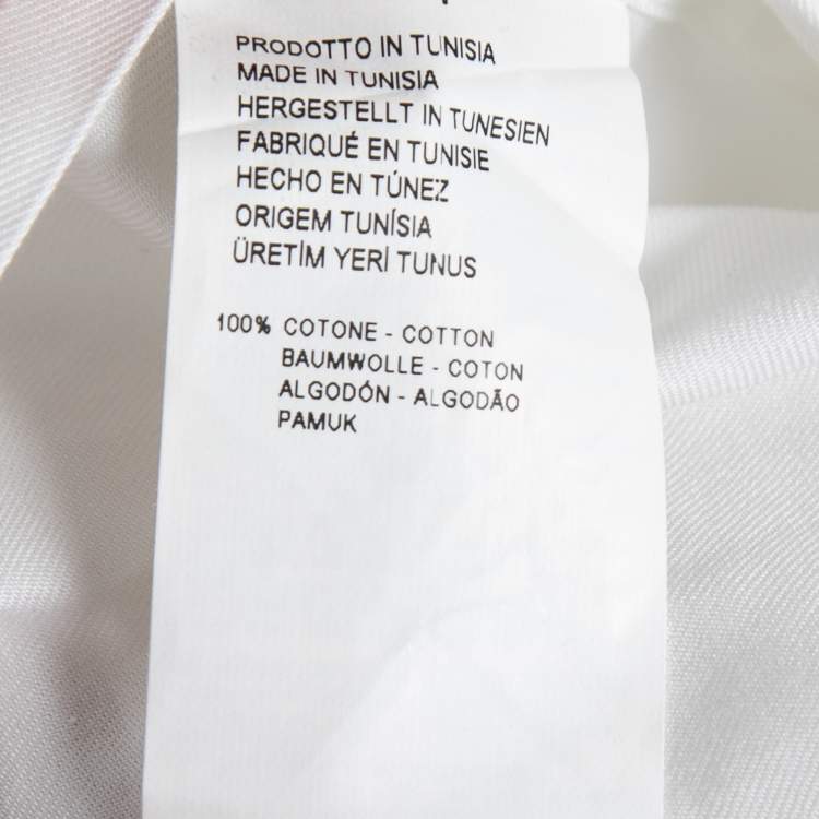 Pre Owned Armani Collezioni White Cotton Button Front Shirt 2XL