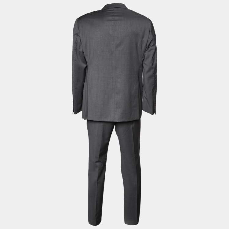 Armani Collezioni Grey Wool G Line Suit XXL Armani Collezioni TLC