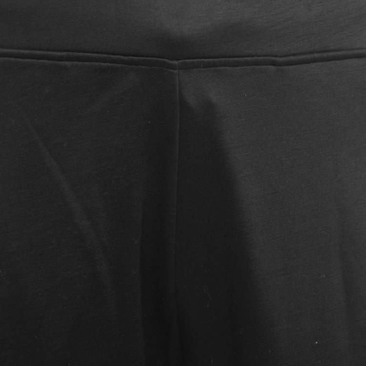 Pre Owned Armani Collezioni Black knit Drawstring track Pants L