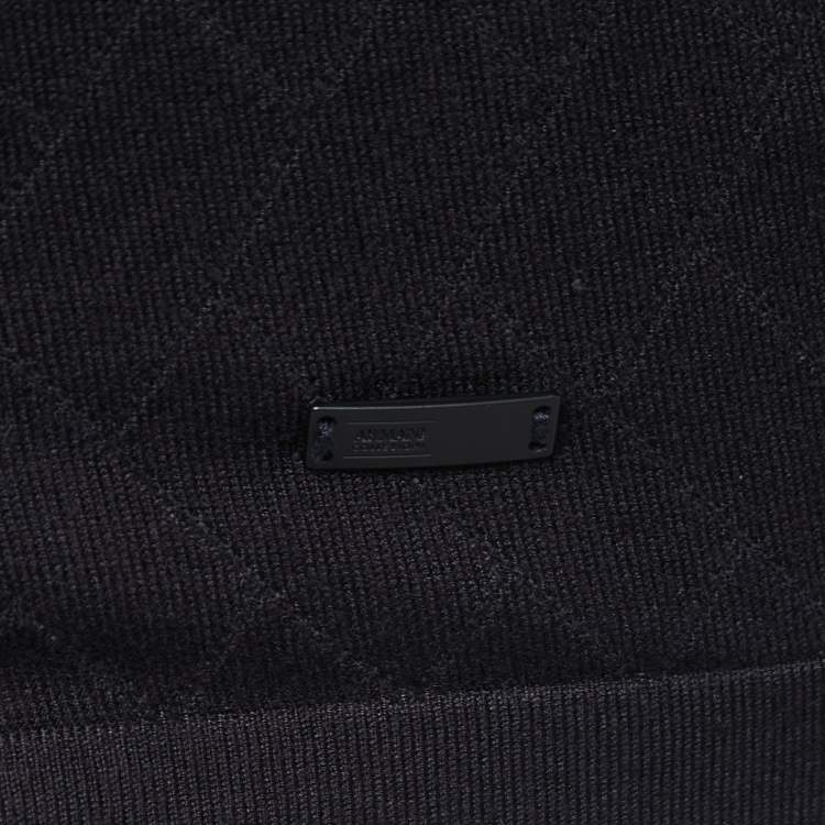 Pre Owned Armani Collezioni Navy Blue Knit Crew Neck Sweater S
