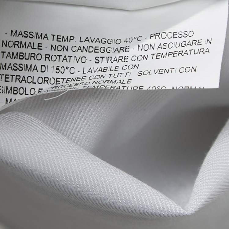 Pre Owned Armani Collezioni Grey Cotton Button Front Full Sleeve Shirt L