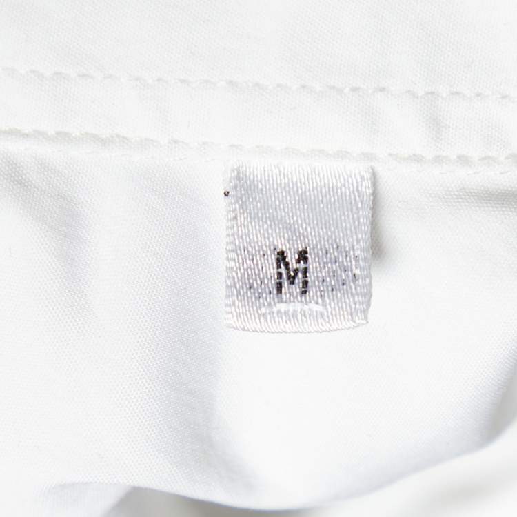 Pre Owned Armani Collezioni White Cotton Long Sleeve Shirt M