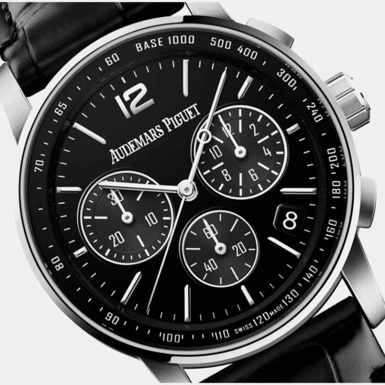 Pre Owned Audemars Piguet Code 11.59 26393Bc.Oo.A002Cr.01 Automatic Black 18k White Gold Men's Wristwatch 41 mm  