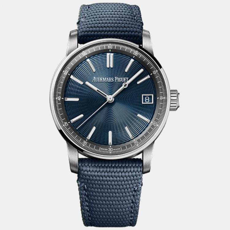 Pre Owned Audemars Piguet Code 11.59 15210ST.OO.A348KB.01 Automatic Blue Stainless Steel Men's Wristwatch 41 mm  