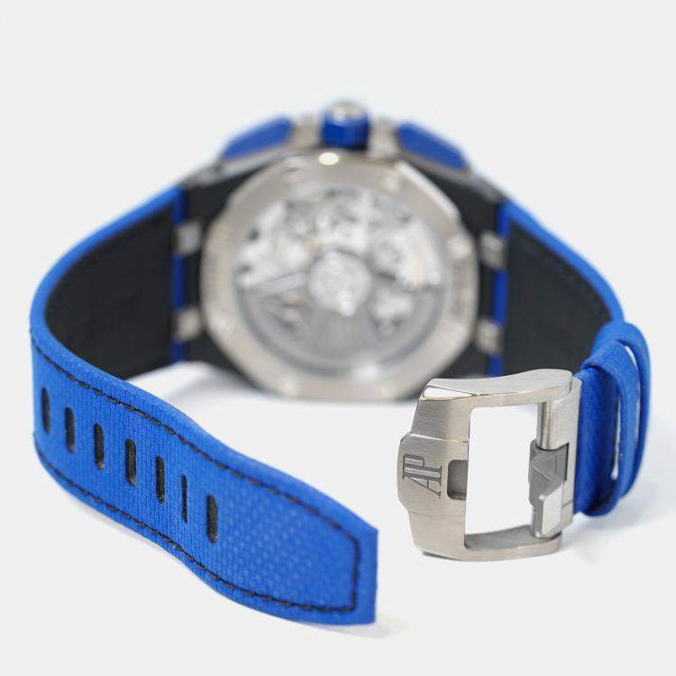 Pre Owned Audemars Piguet Royal Oak Offshore 26420CE Automatic Blue Ceramic Men’s Wristwatch 43 mm