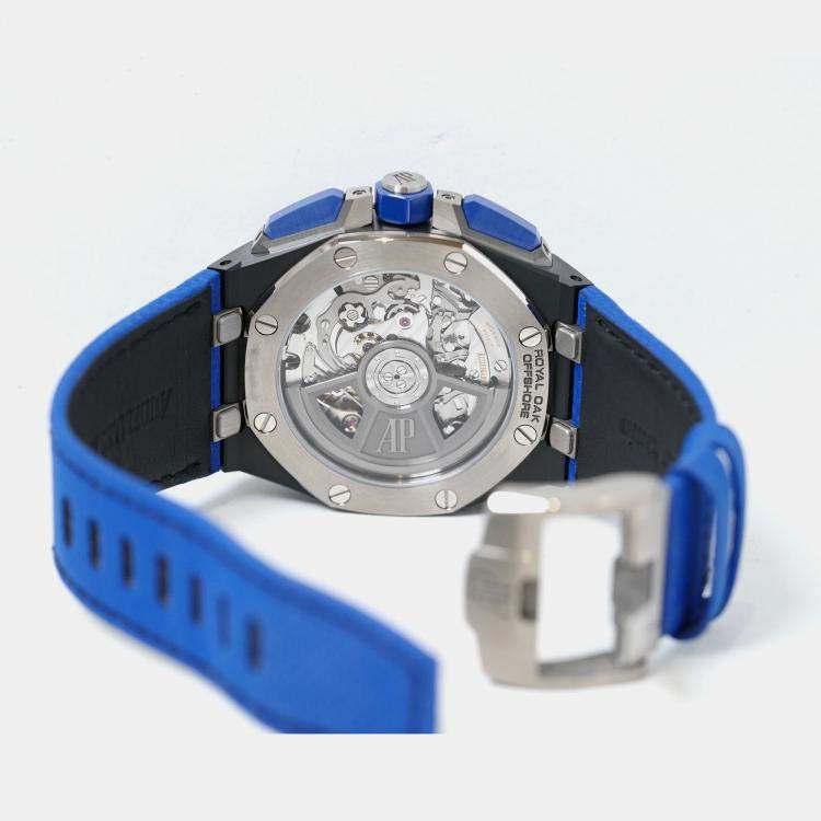 Pre Owned Audemars Piguet Royal Oak Offshore 26420CE Automatic Blue Ceramic Men’s Wristwatch 43 mm