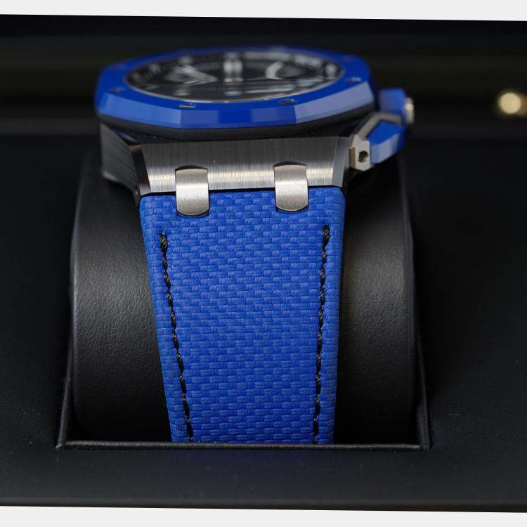 Pre Owned Audemars Piguet Royal Oak Offshore 26420CE Automatic Blue Ceramic Men’s Wristwatch 43 mm