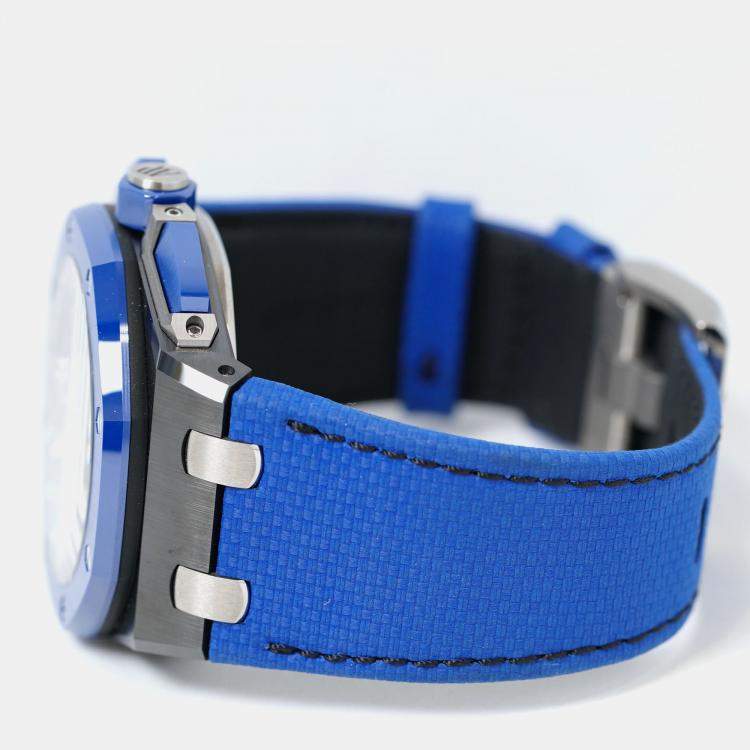 Pre Owned Audemars Piguet Royal Oak Offshore 26420CE Automatic Blue Ceramic Men’s Wristwatch 43 mm