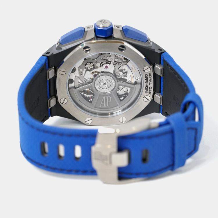 Pre Owned Audemars Piguet Royal Oak Offshore 26420CE Automatic Blue Ceramic Men’s Wristwatch 43 mm