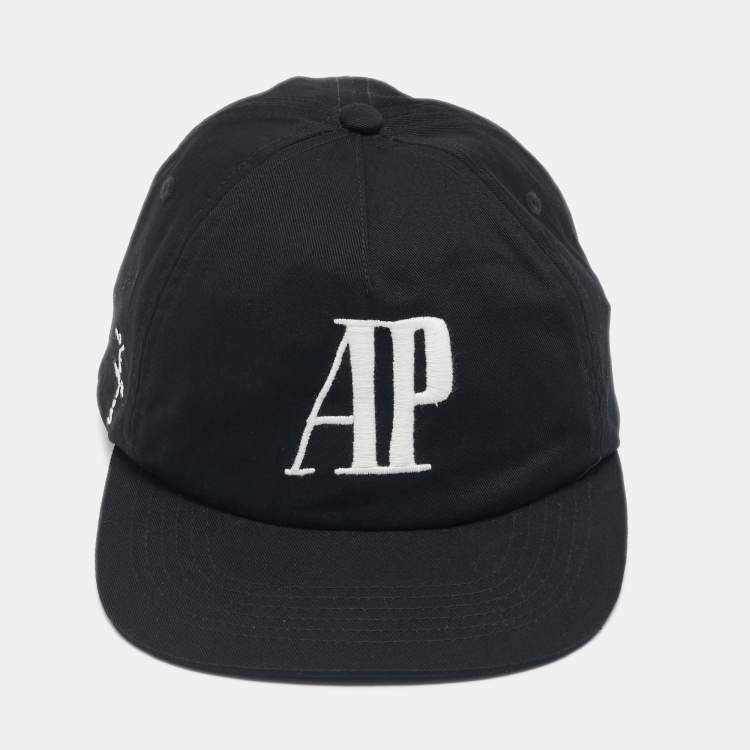 Pre Owned Audemars Piguet Black Embroidered Cotton Cap 