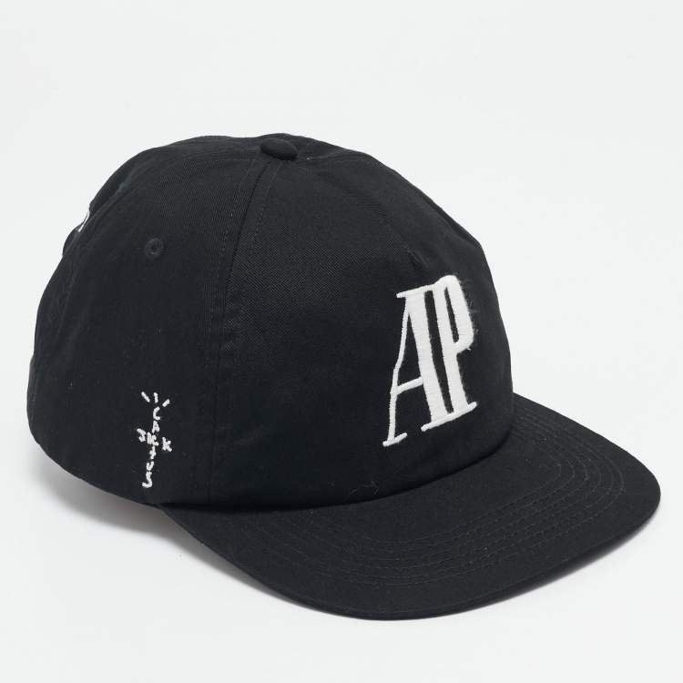 Pre Owned Audemars Piguet Black Embroidered Cotton Cap 