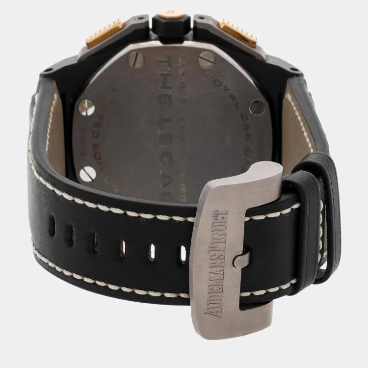 Pre Owned Audemars Piguet Black Titanium Royal Oak Offshore 26378IO.OO.A001KE.01 Automatic Men's Wristwatch 48 mm