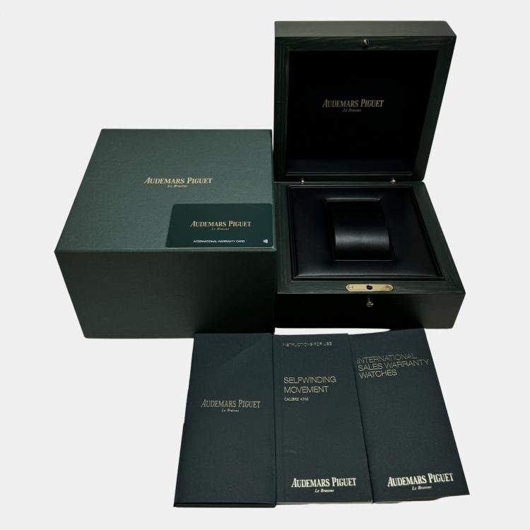 Pre Owned Audemars Piguet Blue 18k White Gold Code 11.59 15210BC.OO.A002KB.01 Automatic Men's Wristwatch 41 mm