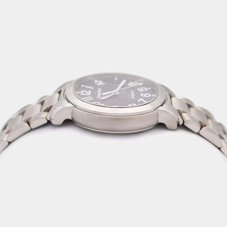 Pre Owned Audemars Piguet Black Stainless Steel Millenary 15049ST Automatic Men's Wristwatch 38 mm