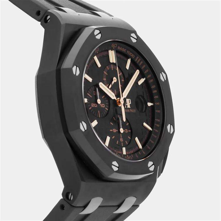 Pre Owned Audemars Piguet Royal Oak Offshore Chronograph 26405CE.OO.A002CA.02 Automatic Ceramic Black Dial Men's Wristwatch 44mm