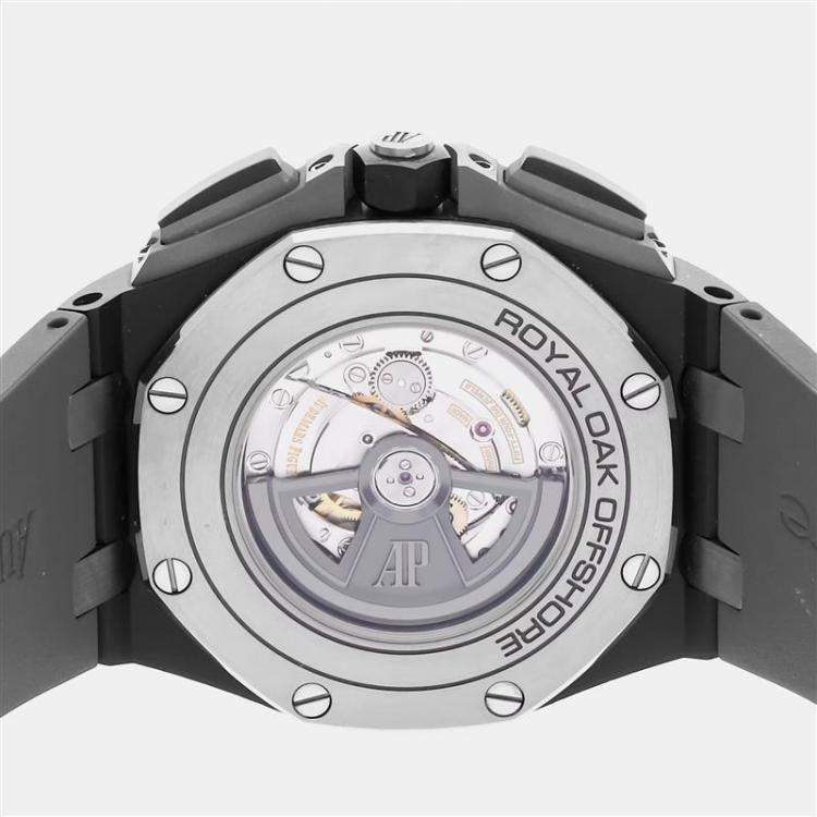 Pre Owned Audemars Piguet Royal Oak Offshore Chronograph 26405CE.OO.A002CA.02 Automatic Ceramic Black Dial Men's Wristwatch 44mm