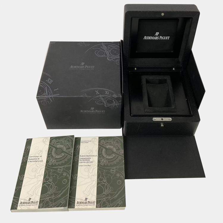 Pre Owned Audemars Piguet Royal Oak Offshore Rubens Barrichello II Limited Edition 26078IO.OO.D001VS.01 Automatic Titanium Skeleton Dial Men's Wristwatch 42mm