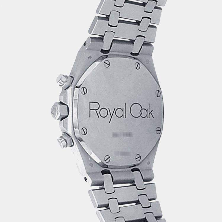 Pre Owned Audemars Piguet Royal Oak 25960BC.OO.1185BC.01 Automatic Silver 18k White Gold Men's Wristwatch 39 mm