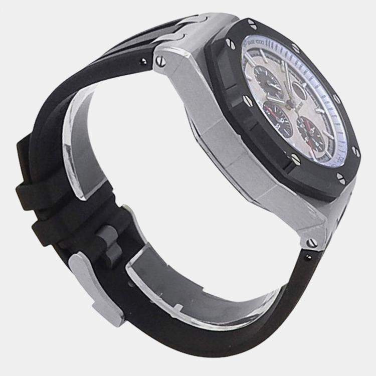 Pre Owned Audemars Piguet Royal Oak Offshore 26400SO.OO.A002CA.01 Automatic Silver Stainless Steel Men's Wristwatch 44 mm