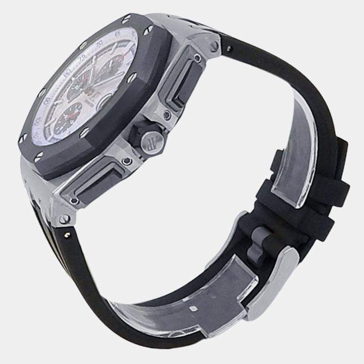 Pre Owned Audemars Piguet Royal Oak Offshore 26400SO.OO.A002CA.01 Automatic Silver Stainless Steel Men's Wristwatch 44 mm