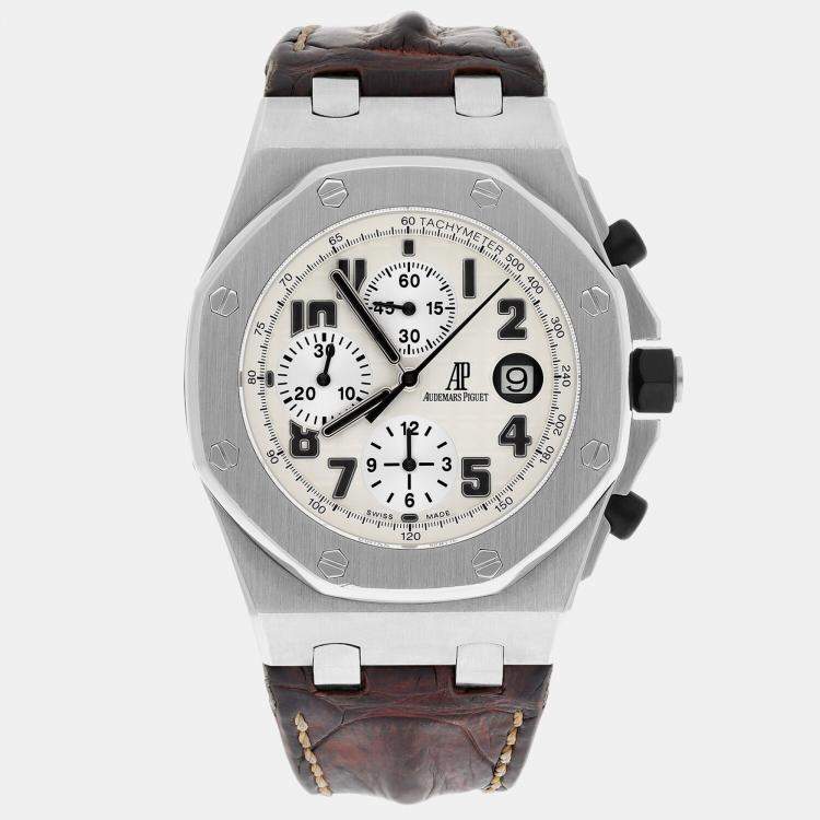 Pre Owned Audemars Piguet Royal Oak Offshore 26020ST.OO.D091CR.01 Automatic Silver Stainless Steel Men's Wristwatch 42 mm