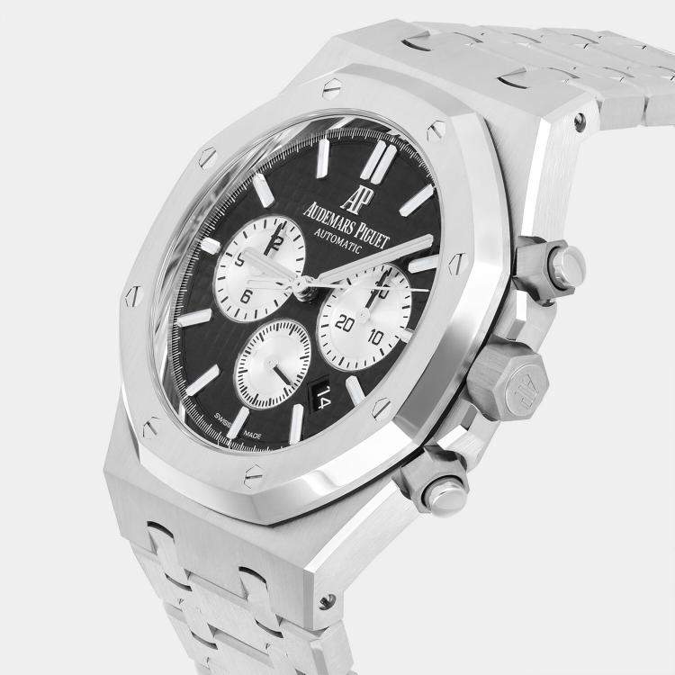 Pre Owned Audemars Piguet Royal Oak 26331ST.OO.1220ST.02 Automatic Black Stainless Steel Men's Wristwatch 41 mm