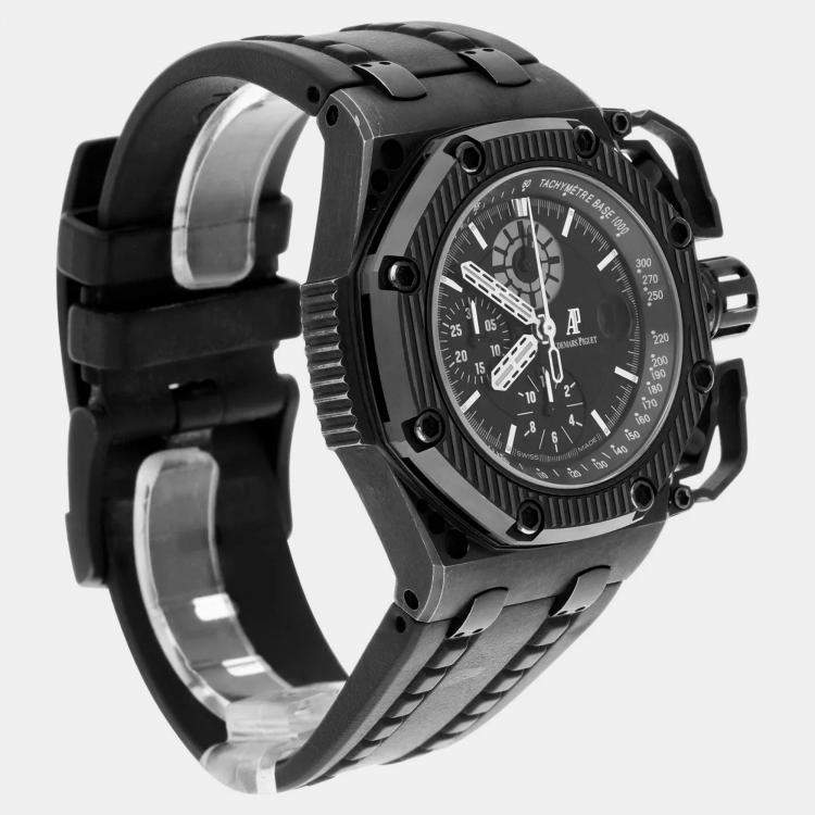 Pre Owned Audemars Piguet Royal Oak Offshore 26165IO.OO.A002CA.01 Automatic Black Stainless Steel Men's Wristwatch 42 mm