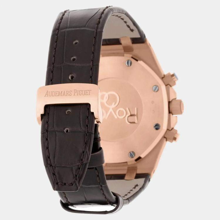 Pre Owned Audemars Piguet Royal Oak 26331OR.OO.D821CR.01 Automatic Brown 18k Rose Gold Men's Wristwatch 41 mm
