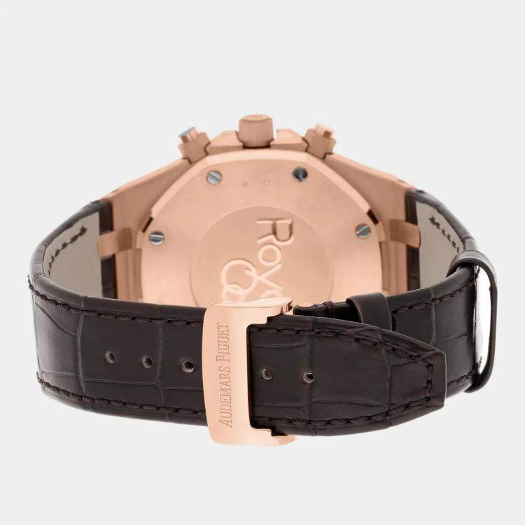 Pre Owned Audemars Piguet Royal Oak 26331OR.OO.D821CR.01 Automatic Brown 18k Rose Gold Men's Wristwatch 41 mm