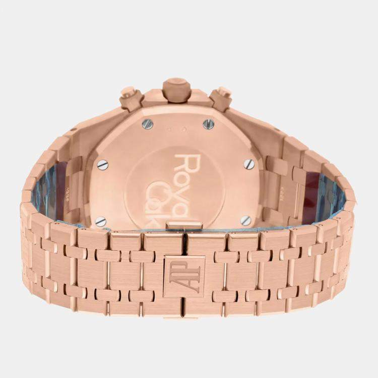 Pre Owned Audemars Piguet Royal Oak 26331OR.OO.1220OR.02 Automatic Brown 18k Rose Gold Men's Wristwatch 41 mm