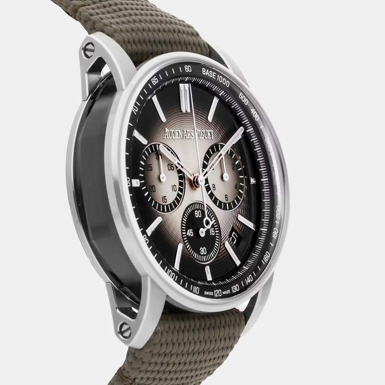 Pre Owned Audemars Piguet Code 11.59 Chronograph 26393QT.OO.A064KB.01 Automatic Grey Stainless Steel Men’s Wristwatch 41mm