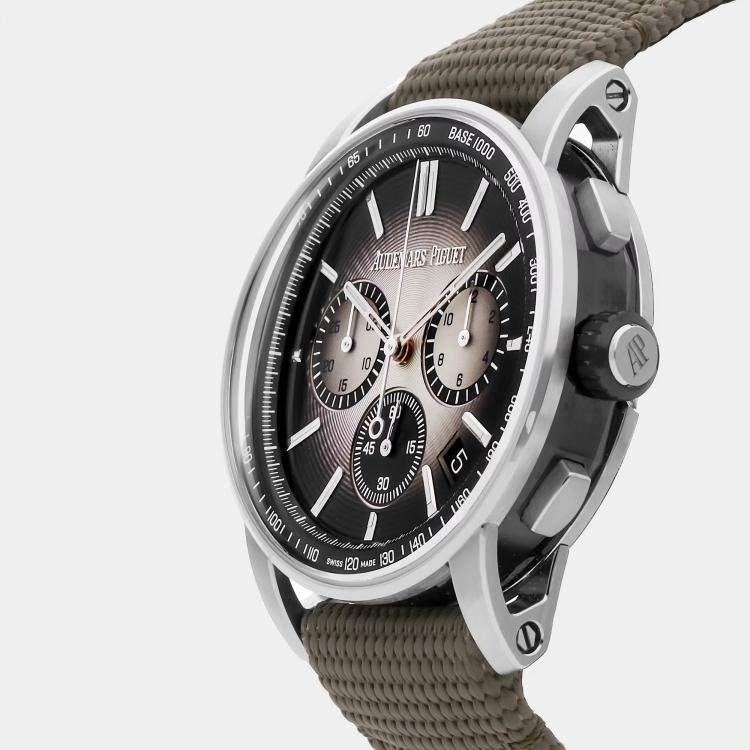 Pre Owned Audemars Piguet Code 11.59 Chronograph 26393QT.OO.A064KB.01 Automatic Grey Stainless Steel Men’s Wristwatch 41mm