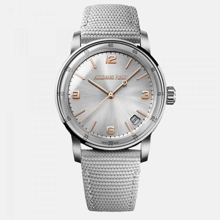 Pre Owned Audemars Piguet Code 11.59 15210CR Automatic Grey 18K Rose Gold White Gold Men’s Wristwatch 41 mm