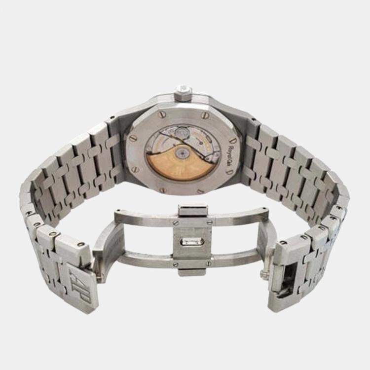 Pre Owned Audemars Piguet Royal Oak 15400ST.OO.1220ST.01 Automatic Black Stainless Steel Men's Wristwatch 41 mm