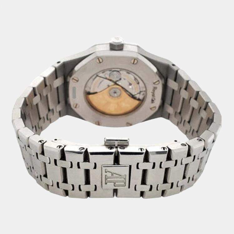 Pre Owned Audemars Piguet Royal Oak 15400ST.OO.1220ST.01 Automatic Black Stainless Steel Men's Wristwatch 41 mm