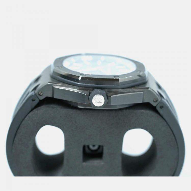 Pre Owned Audemars Piguet Royal Oak 15703ST Automatic Black Stainless Steel Men's Wristwatch 42 mm