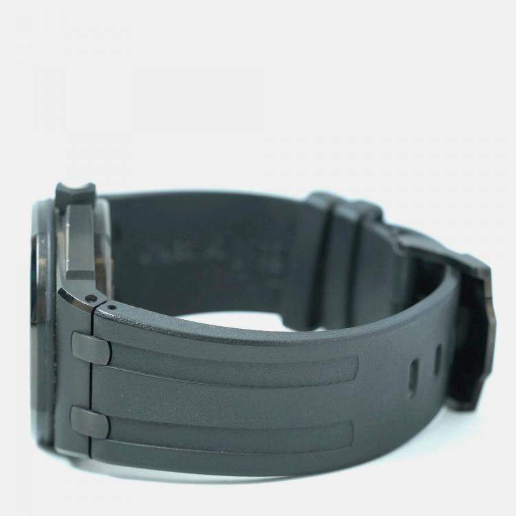 Pre Owned Audemars Piguet Royal Oak 15703ST Automatic Black Stainless Steel Men's Wristwatch 42 mm