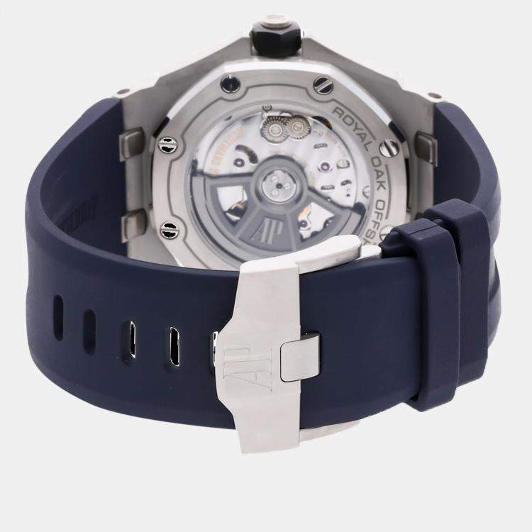 Pre Owned Pre-Owned Audemars Piguet Royal Oak Offshore Diver 15720ST.OO.A027CA.01 Blue Automatic Stainless Steel Men's Wristwatch 42 MM