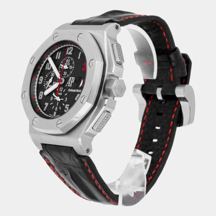 Pre Owned Audemars Piguet Royal Oak Offshore 26133ST.OO.A101CR.01 Automatic Black Stainless Steel Men's Wristwatch 48 mm