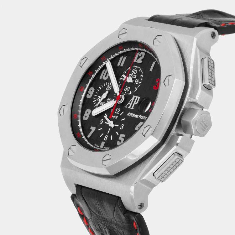 Pre Owned Audemars Piguet Royal Oak Offshore 26133ST.OO.A101CR.01 Automatic Black Stainless Steel Men's Wristwatch 48 mm