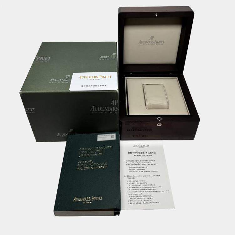 Pre Owned Pre-Owned Audemars Piguet Royal Oak Dual Time 26124ST.OO.D018CR.01  Blue Automatic Stainless Steel Men's Wristwatch 39 mm