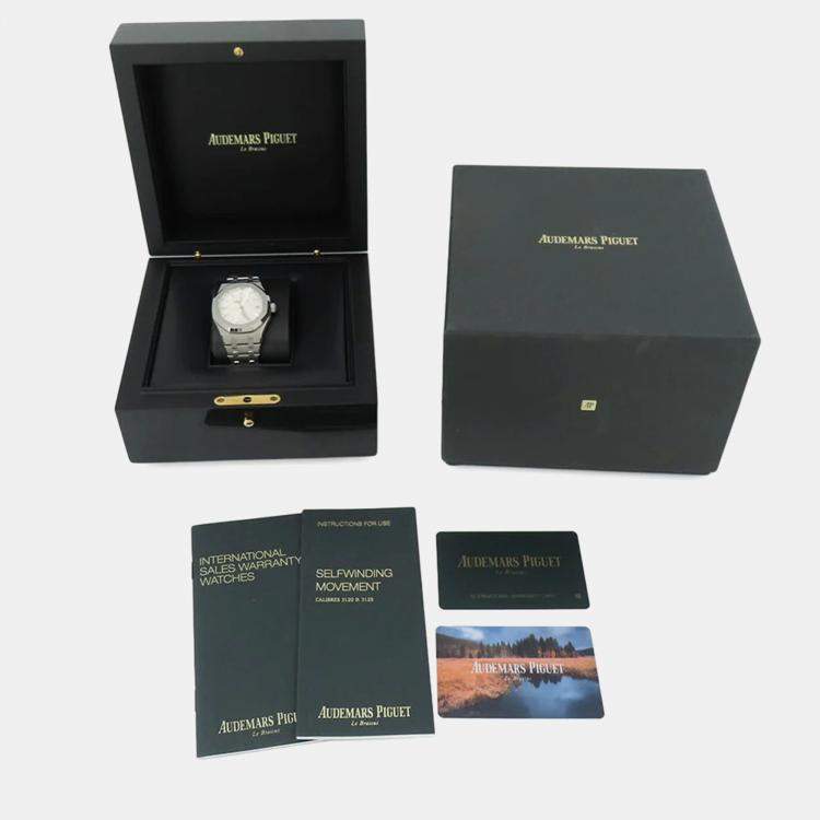 Pre Owned Audemars Piguet Royal Oak 15450ST.OO.1256ST.01.A Automatic Silver Stainless Steel Men's Wristwatch 37 mm