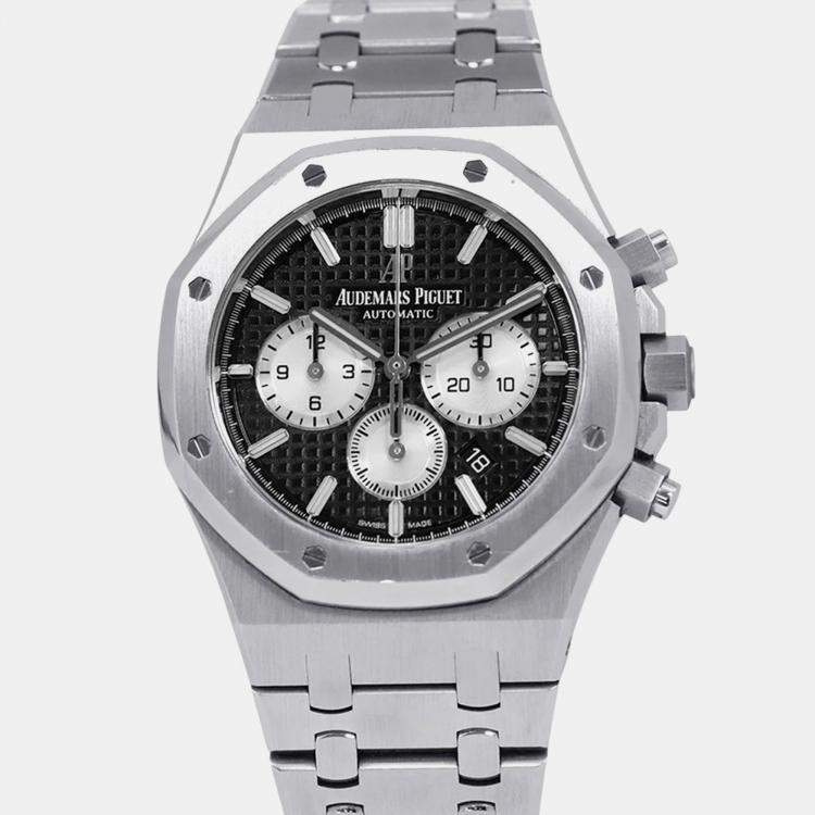 Pre Owned Audemars Piguet Royal Oak 26331ST.OO.1220ST.02 Automatic Black Stainless Steel Men's Wristwatch 41 mm