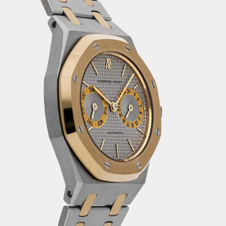 Pre Owned Audemars Piguet Silver Stainless Steel Royal Oak 25572SA.OO.0789SA.01 Automatic Men's Wristwatch 36 mm
